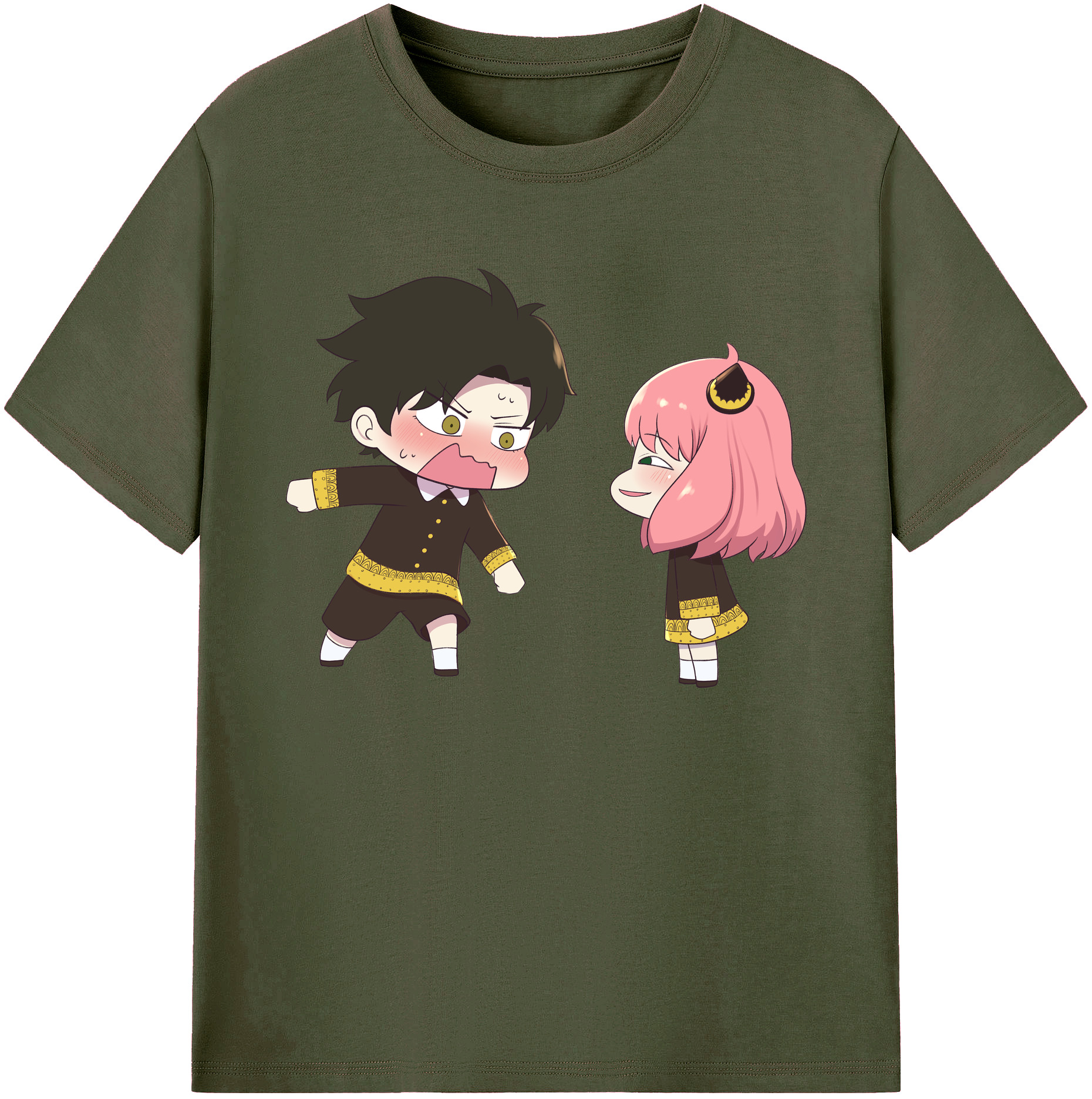（画像用） SPY×FAMILY间谍家家酒 綿100％ メンズ半袖Tシャツ｜肌触りやわらか＆通気性